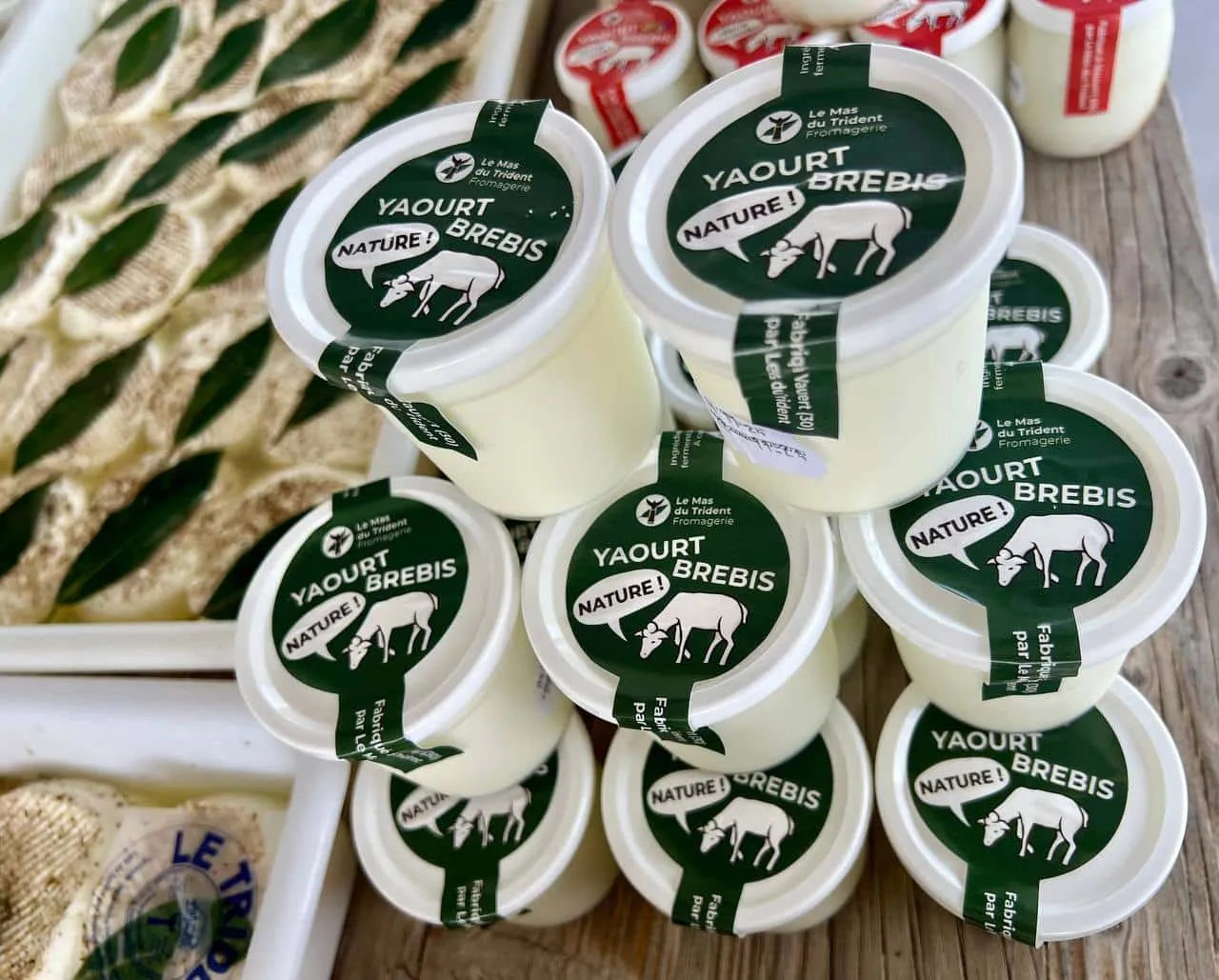 Fromages frais fabriqués au Mas du Trident