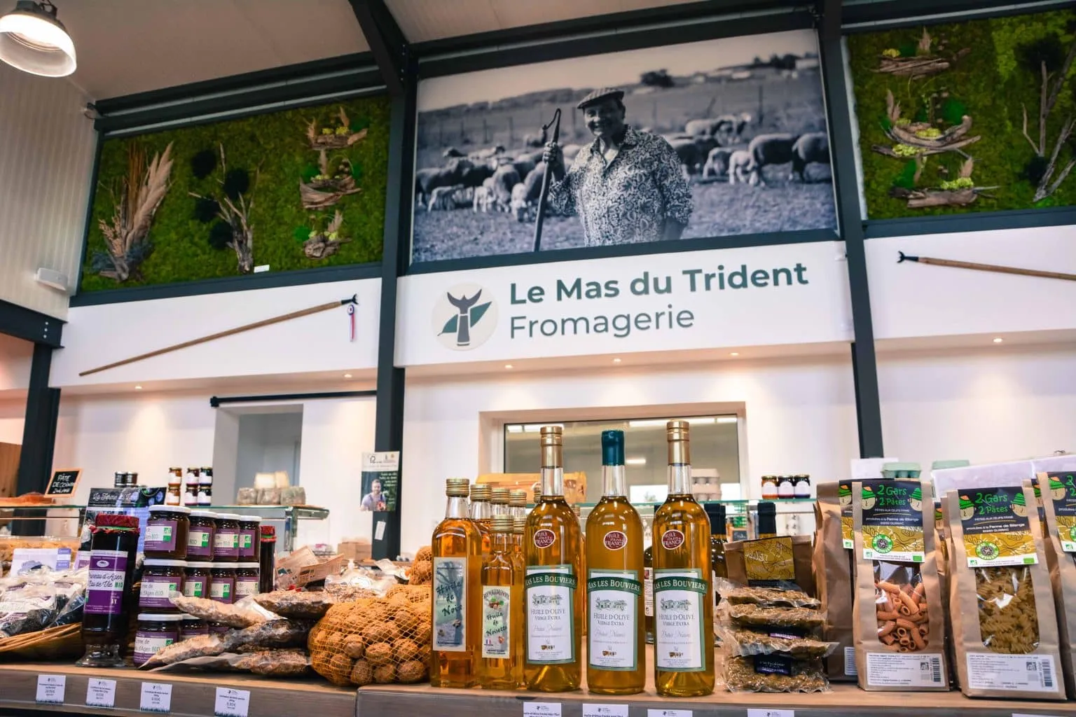 Rayon fromages de la boutique de Vauvert