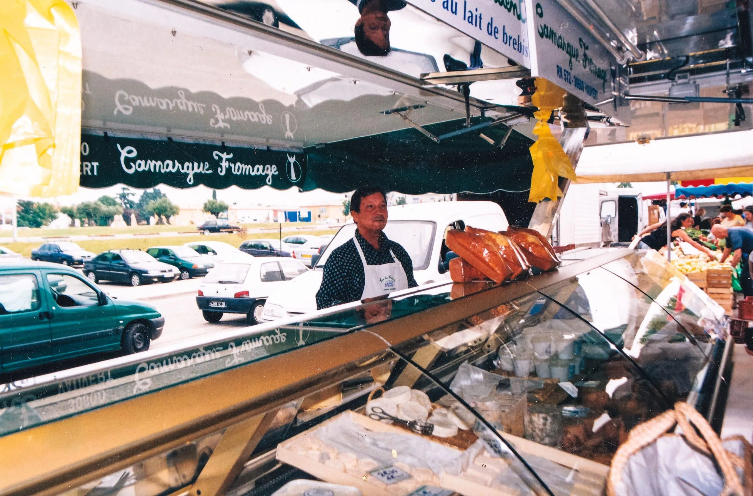René Bouet sur le marché dans les années 2000